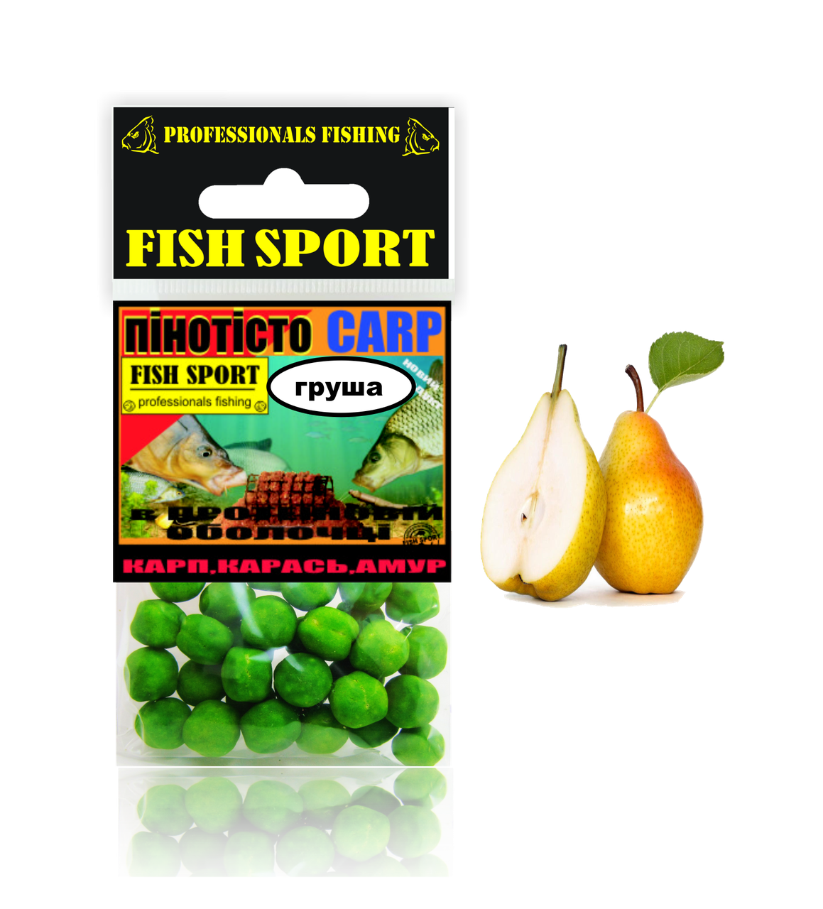 

Пенотесто CARP (ГРУША) в протеиновой оболочке, Зелёный