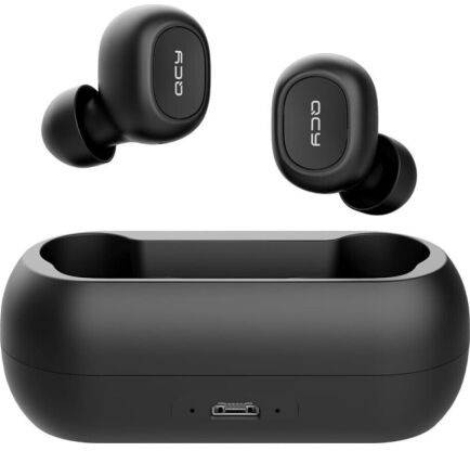 

Наушники Bluetooth Earbuds QCY T1C TWS 5.0 Black UA-UCRF, Черный