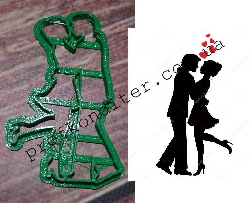 

Вырубка Встречающаяся пара, высота 8см