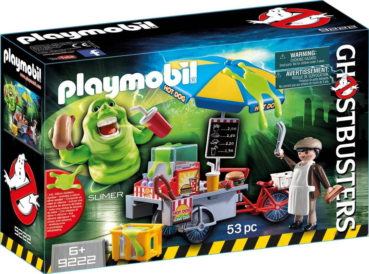 

Конструктор Плеймобил Лизун и торговая тележка с хот-догами Playmobil 9222 Slimer Hot Dog Stand