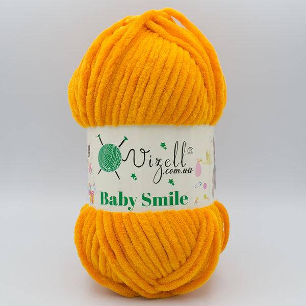 

Vizell Baby Smile (Визелл Беби Смаил) № 013 желтый (Пряжа плюшевая, нитки велюр для вязания)