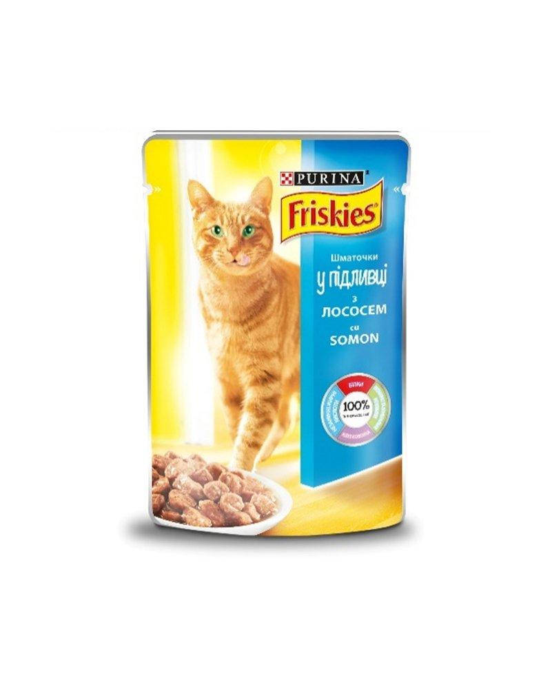 

Friskies с лососем в соусе 85 г