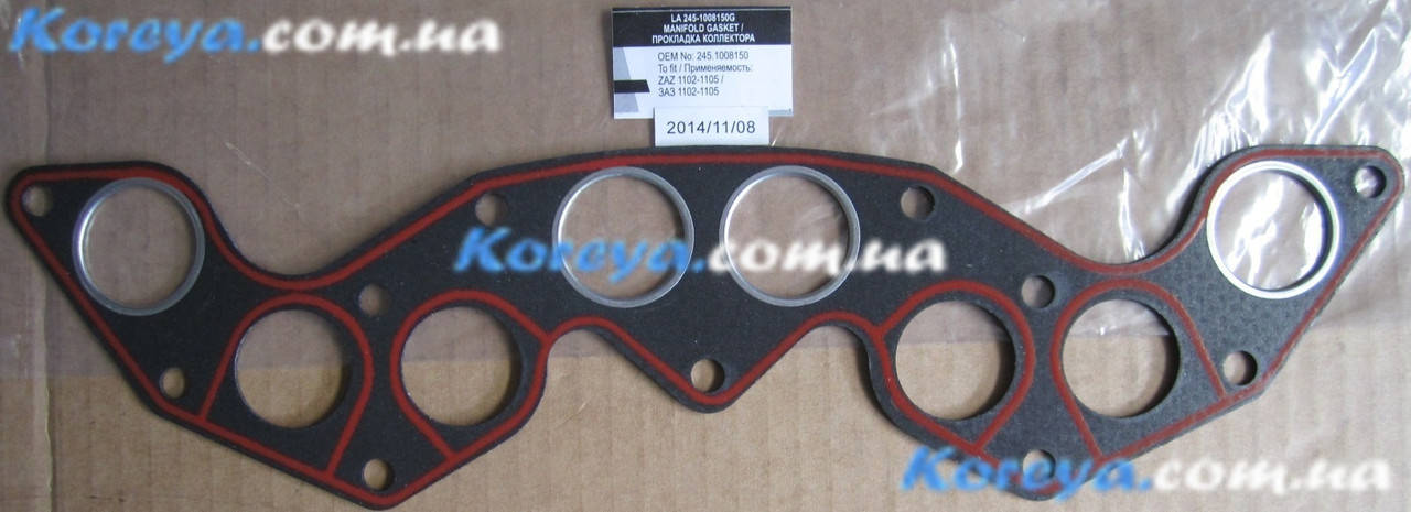 

Прокладка впускного выпускного коллектора Таврия Славута Сенс Ланос1.4 LSA 245-1008150