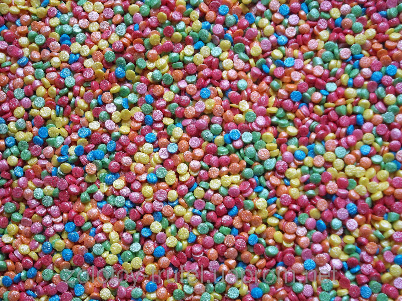 

Посыпка кондитерская "Конфетти с блеском Ф 4 мм"