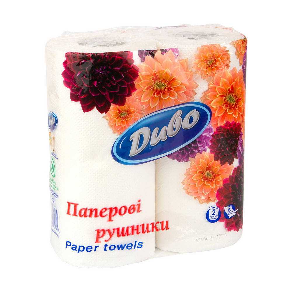 

Рушник паперовий 2шар. 2рул/50 білі цел. Диво Обухів