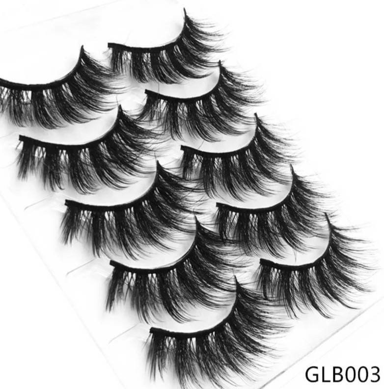 

Накладные ресницы 3D GLB003 5пар, Черный