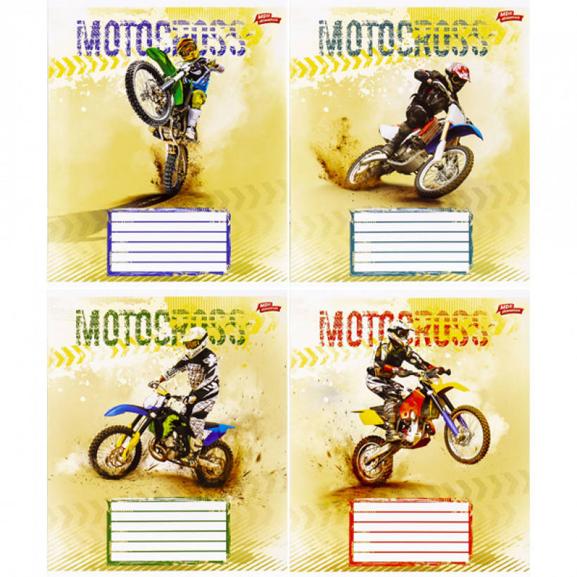 

Тетрадь 12 листов клетка "МРІЇ" / Motocross