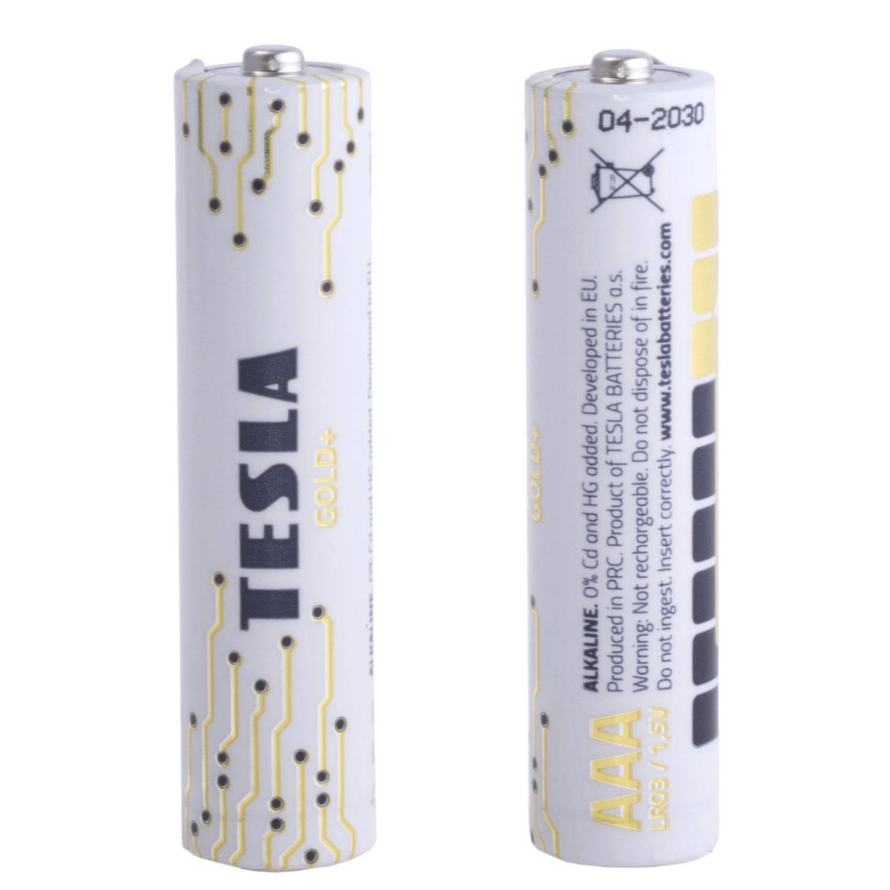 

Батарейка щелочная LR03, AAA, 1.5V, TESLA GOLD+ Tesla