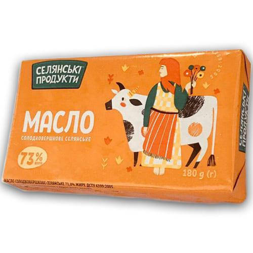 

Масло "Селянські продукти" Селянське 73%