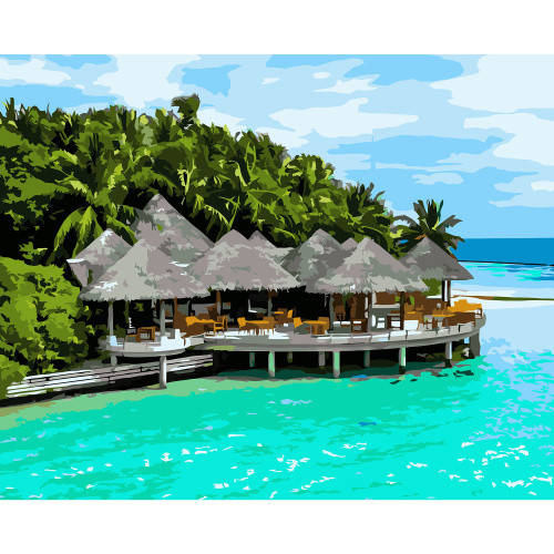 

Картина по номерам VA-3214 Мальдіви , 40х50 см Strateg