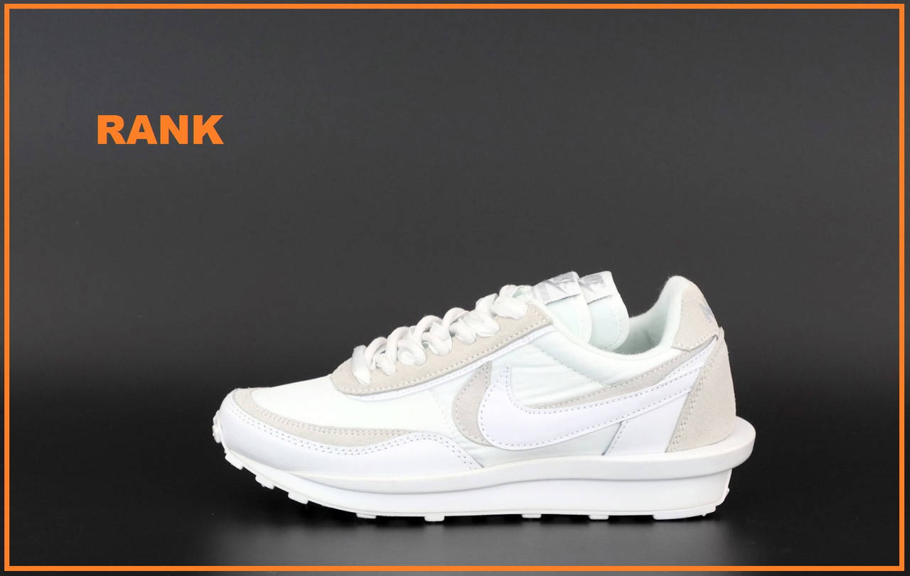 

Кроссовки женские Nike LD Waffle Sacai в стиле Найк Вафл Сакай белые 38, Белый