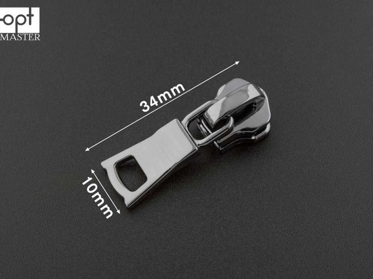 

Бегунок №5 на металлическую молнию (ZIPS-1014) Тёмный никель