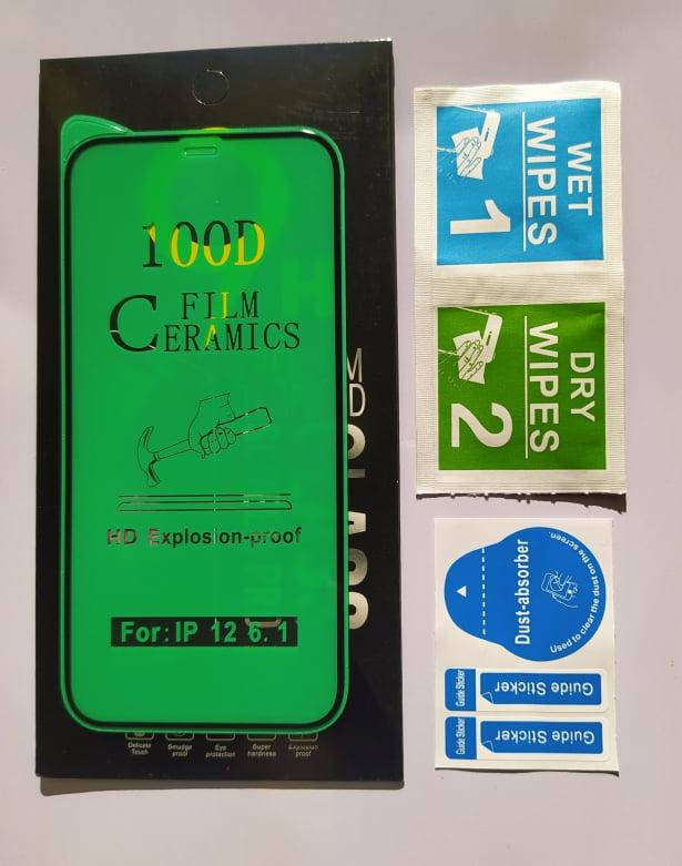 

Защитное стекло iPhone 12/12 Pro (Ceramic Glass), Черный