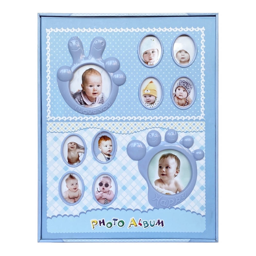 

Фотоальбом 10х15,15х21/240 фото (+анкета на рос. мові) Baby blue, Голубой
