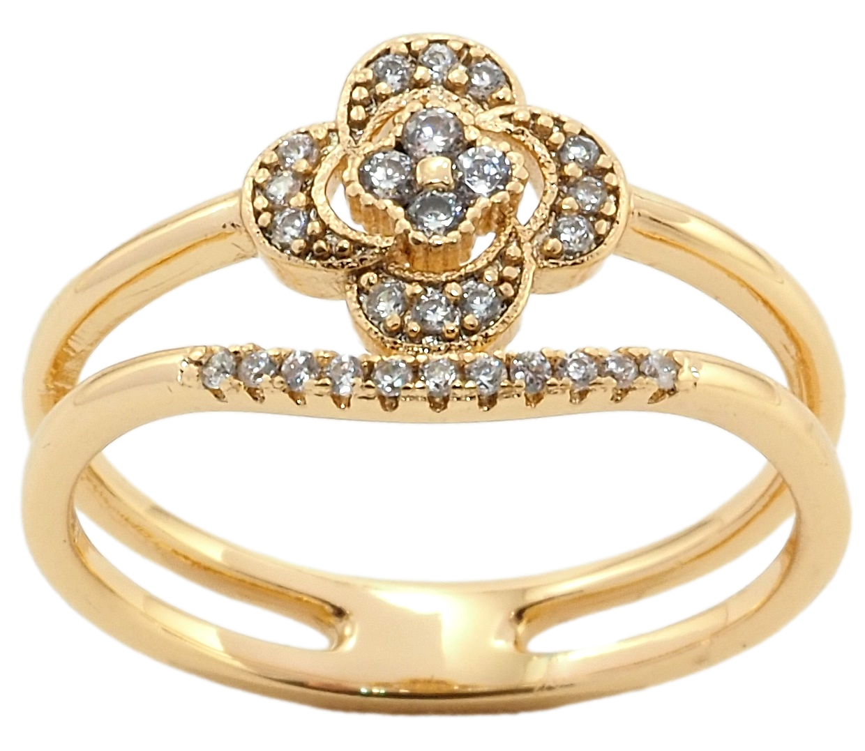 

Кольцо Xuping Позолота 18K "Цветок" р.16,17,17.5,18.5