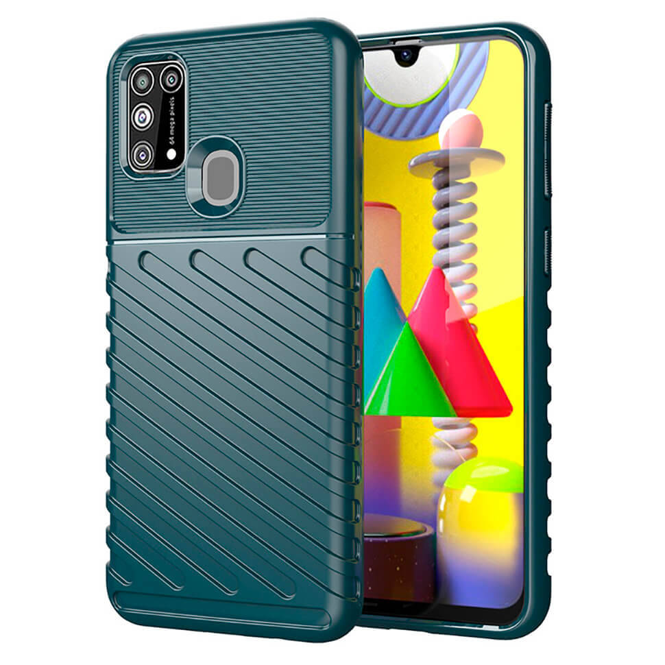 

Чехол Lenuo Thunder для Samsung Galaxy M31 M315F Green