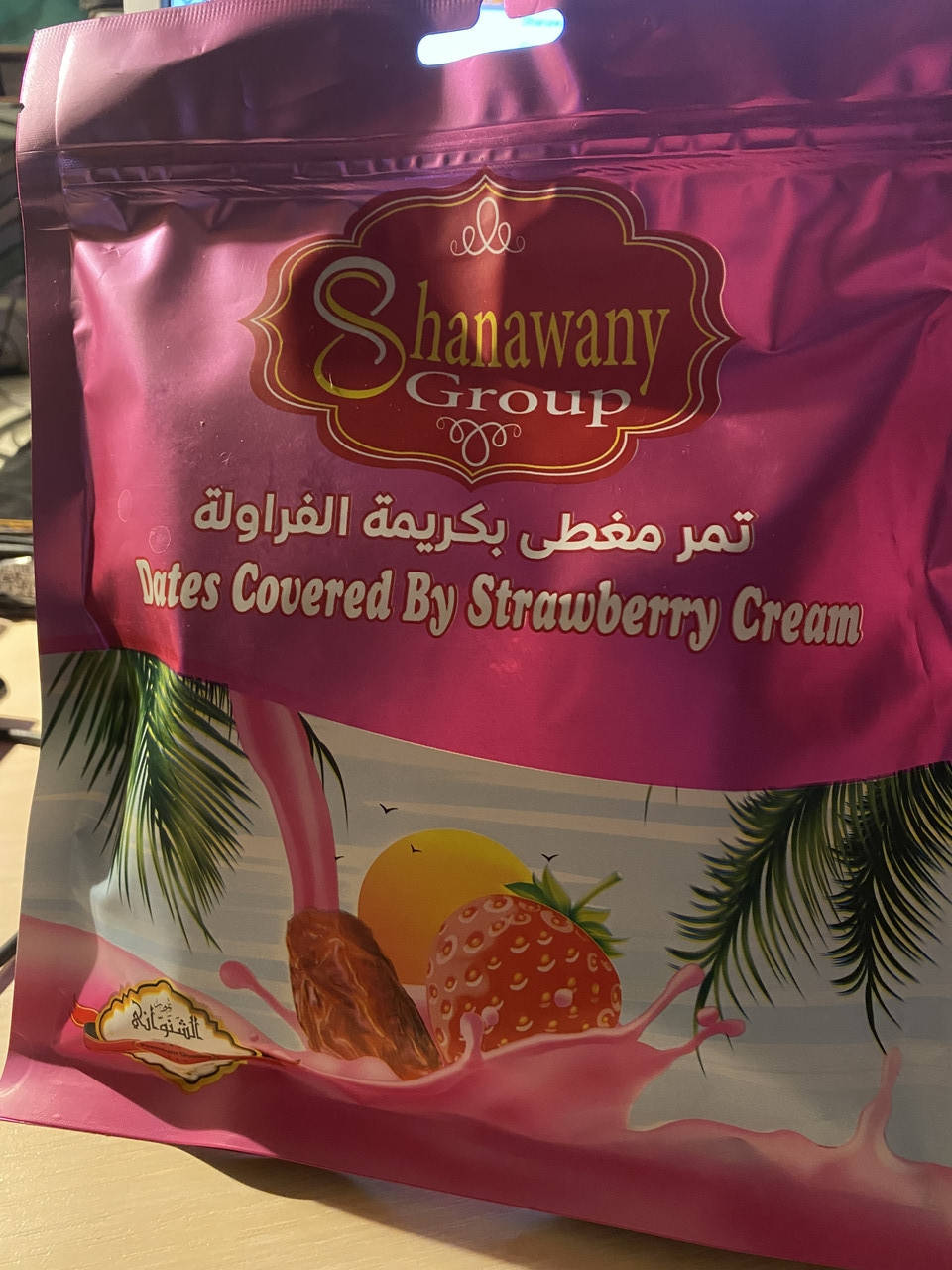 

Shanawany Group-Конфеты Финик в глазури Клубничным кремом Shanawany. 235г