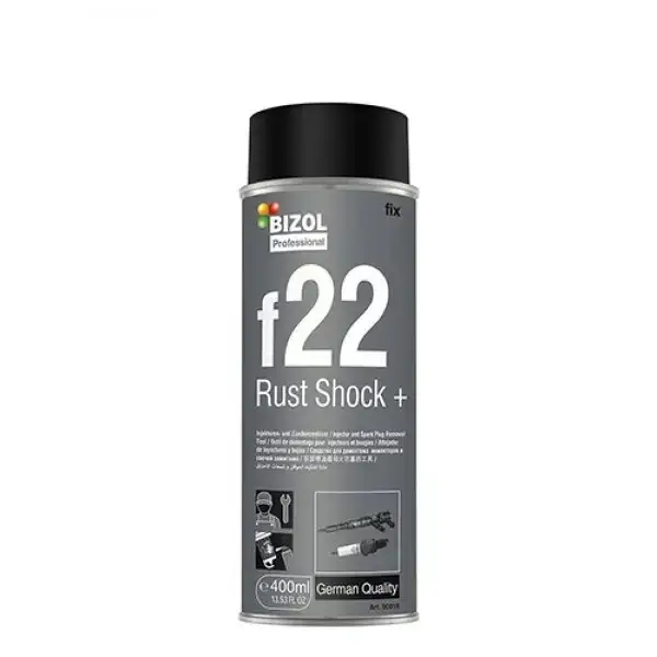 

Средство для демонтажа форсунок и свеч BIZOL Rust Shock+ f22 0,4л