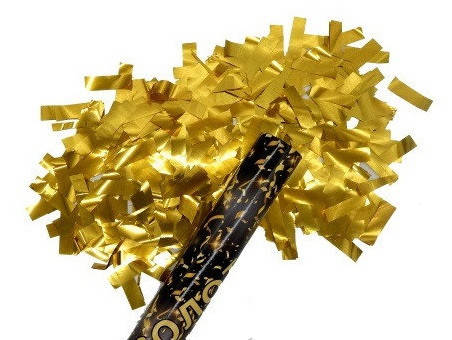 

Хлопушка "Золотые полосочки " 50 см, Разные цвета