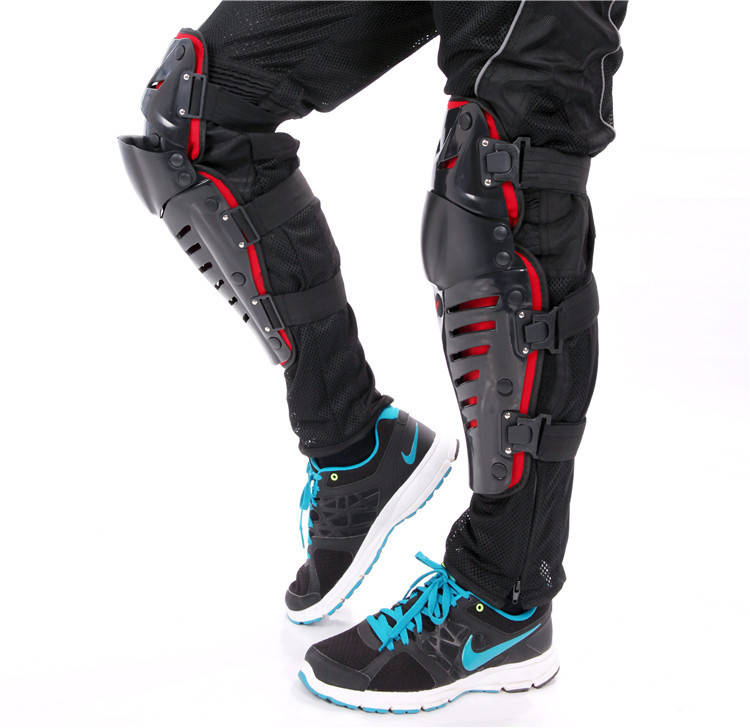 

Шарнирные мото наколенники Duhan, защита коленей для мотоциклистов мотозащита, Черный