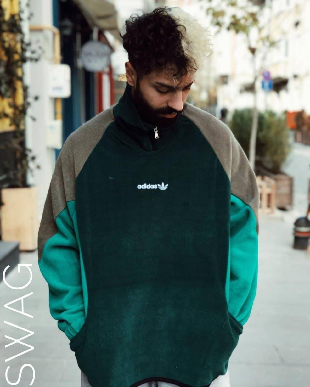 

Кофта мужская Adidas зеленого цвета, Зелёный