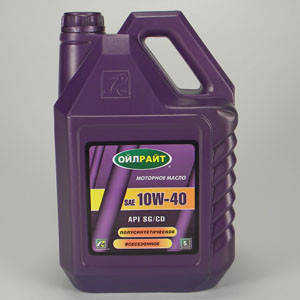 

Масло моторное OIL RIGHT 10W40 полусинтетика 5л