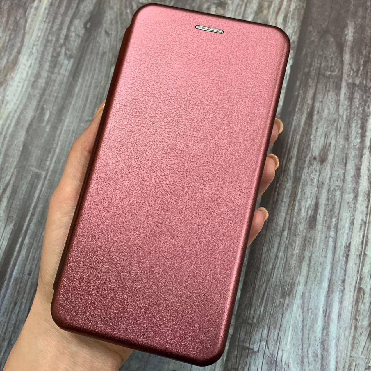 

Чехол книга для Samsung Galaxy A11 с эко кожи с подставкой магнитом книжка на телефон самсунг а11 бордовая STN, Бордовый