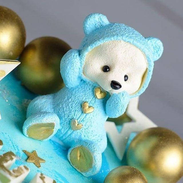 

Силиконовый молд Мишка сидит