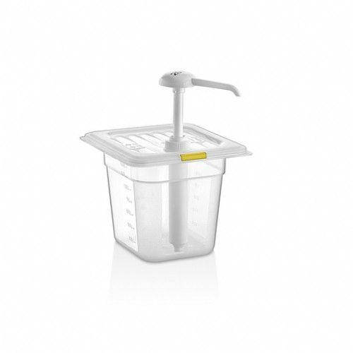 

Диспенсер для горчицы с дозатором GN 1/6-150 на 2 л GastroPlast