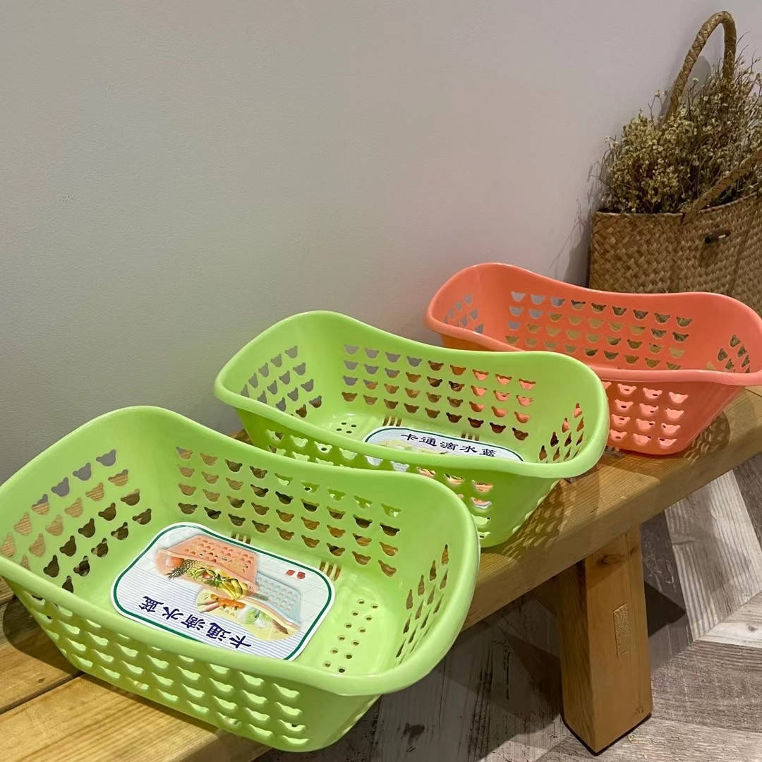 

Пластиковая корзина-миска для хранения фруктов и овощей. Коралловая Кладовка