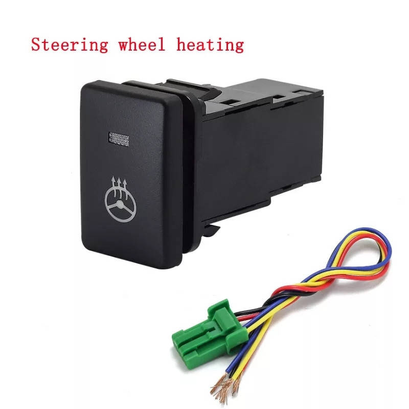 

КНОПКА Steering wheel heat с подсветкой Toyota Land Cruiser 07-20 (подогрев руля)