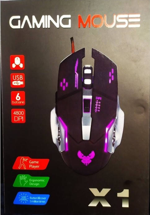 

Мышь игровая оптическая с подсветкой X1 GAMING DARK KNIGHT