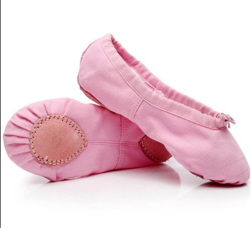 

Детские чешки, балетки для танцев и гимнастики, розовые, Розовый