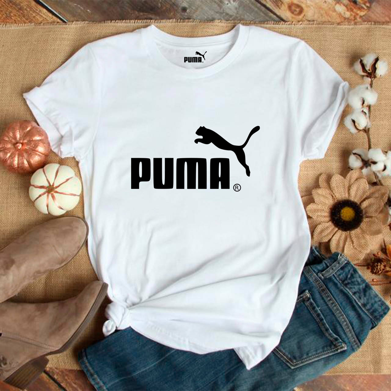

Женская футболка Puma белая Пума, Белый