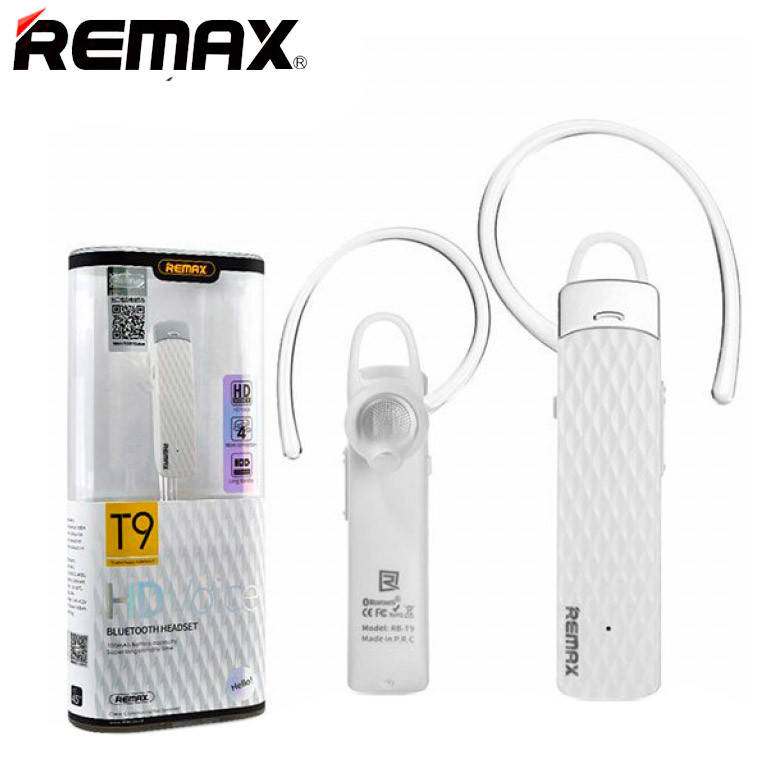 

Bluetooth моно-гарнитура Remax RB-T9 белая, Белый