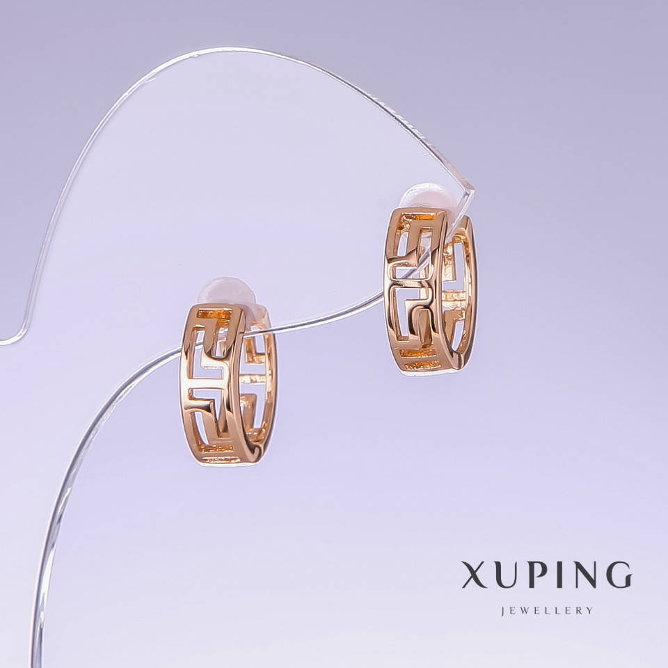 

Серьги Xuping L-13мм s-5мм позолота 18к