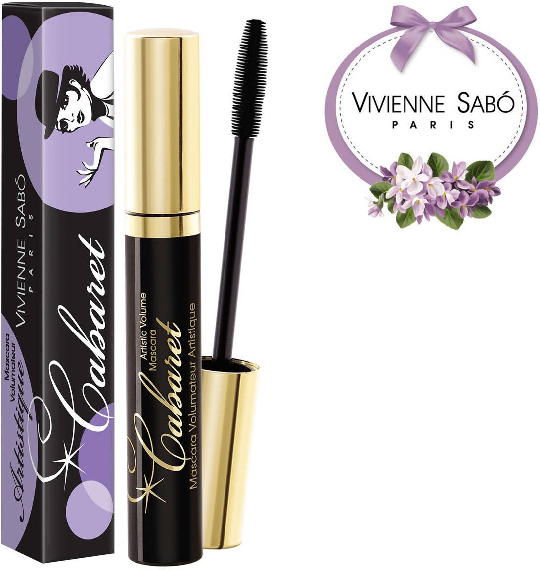 

Тушь для ресниц Vivienne Sabo Cabaret со сценическим эффектом 9 мл 01-Черная, Черный