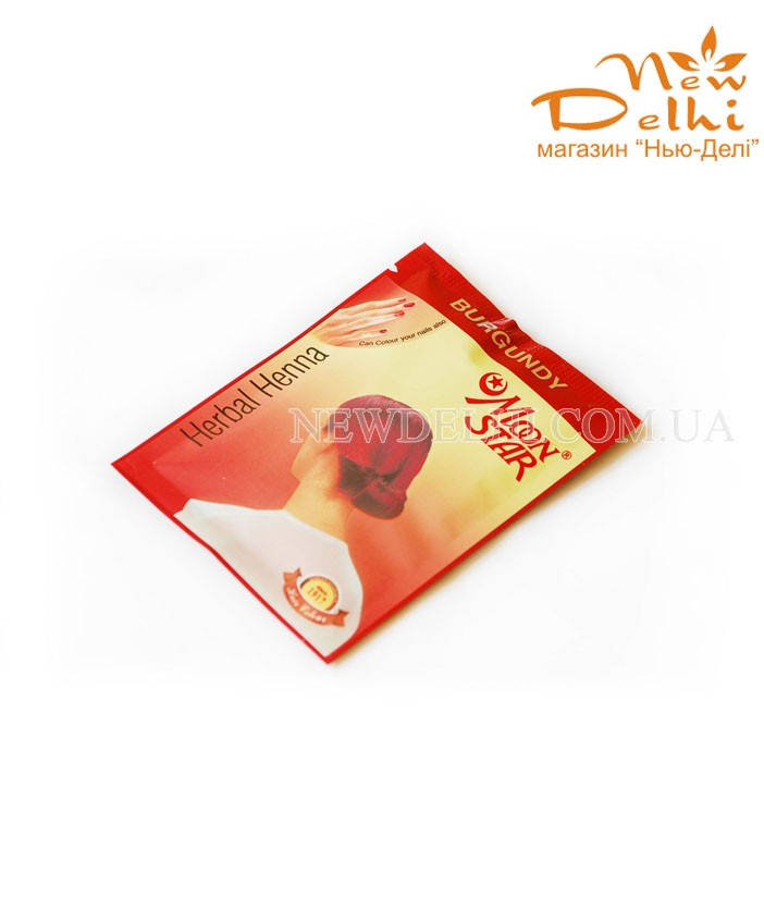 

Краска на основе хны Moon Star burgundy (бургунд)