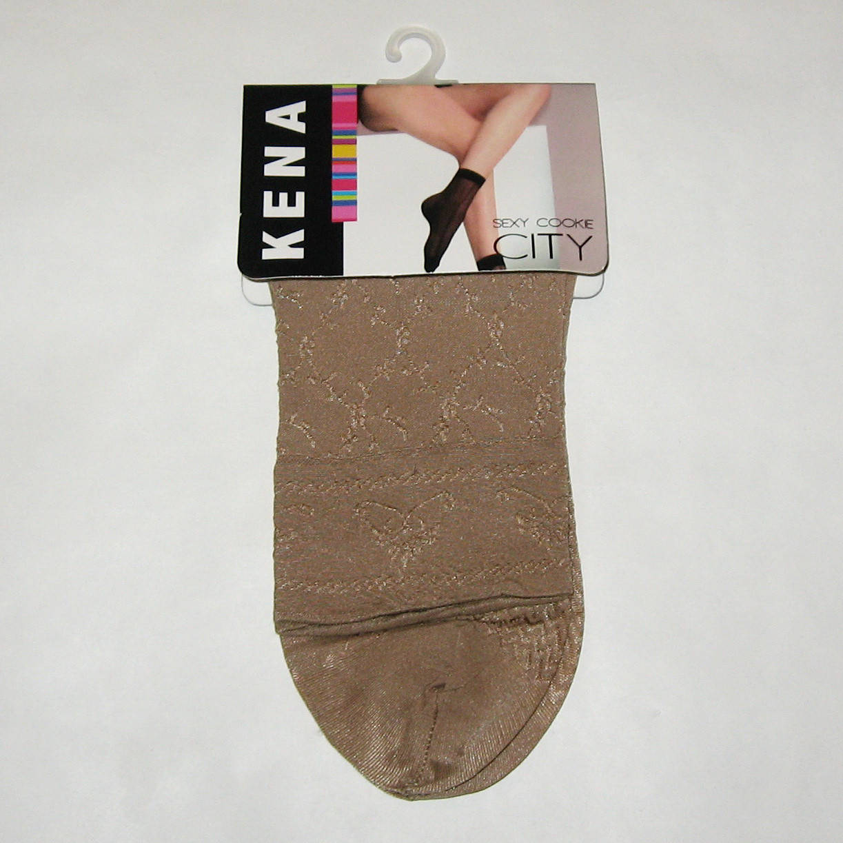 

Нейлоновые носки с узором беж