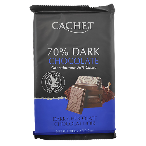 

Шоколад Кашет №45 чорний шоколад Cashet dark 70% 300g 12шт/ящ (Код : 00-00004165)