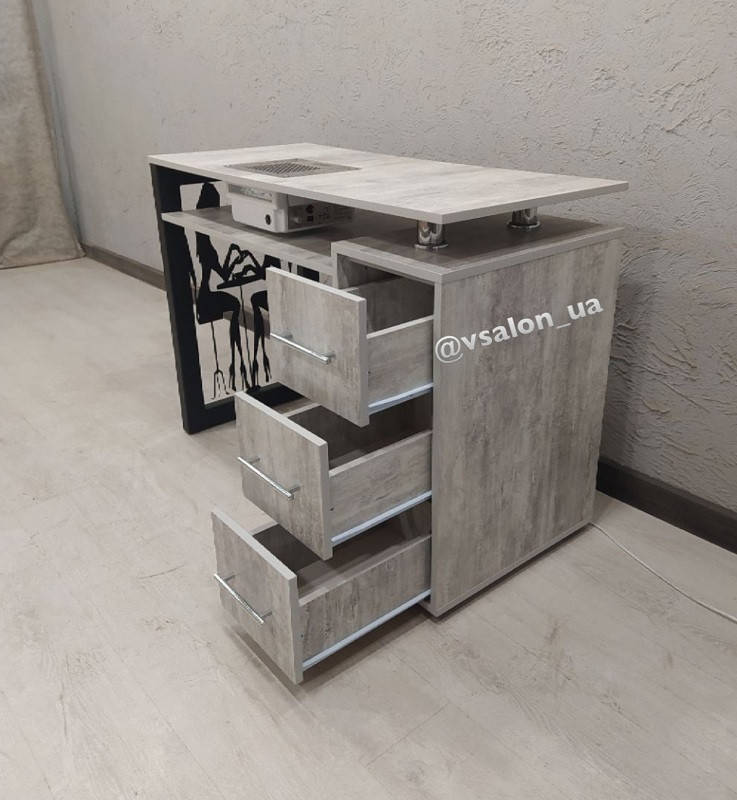 

Стол маникюрный LOFT правосторонний V438