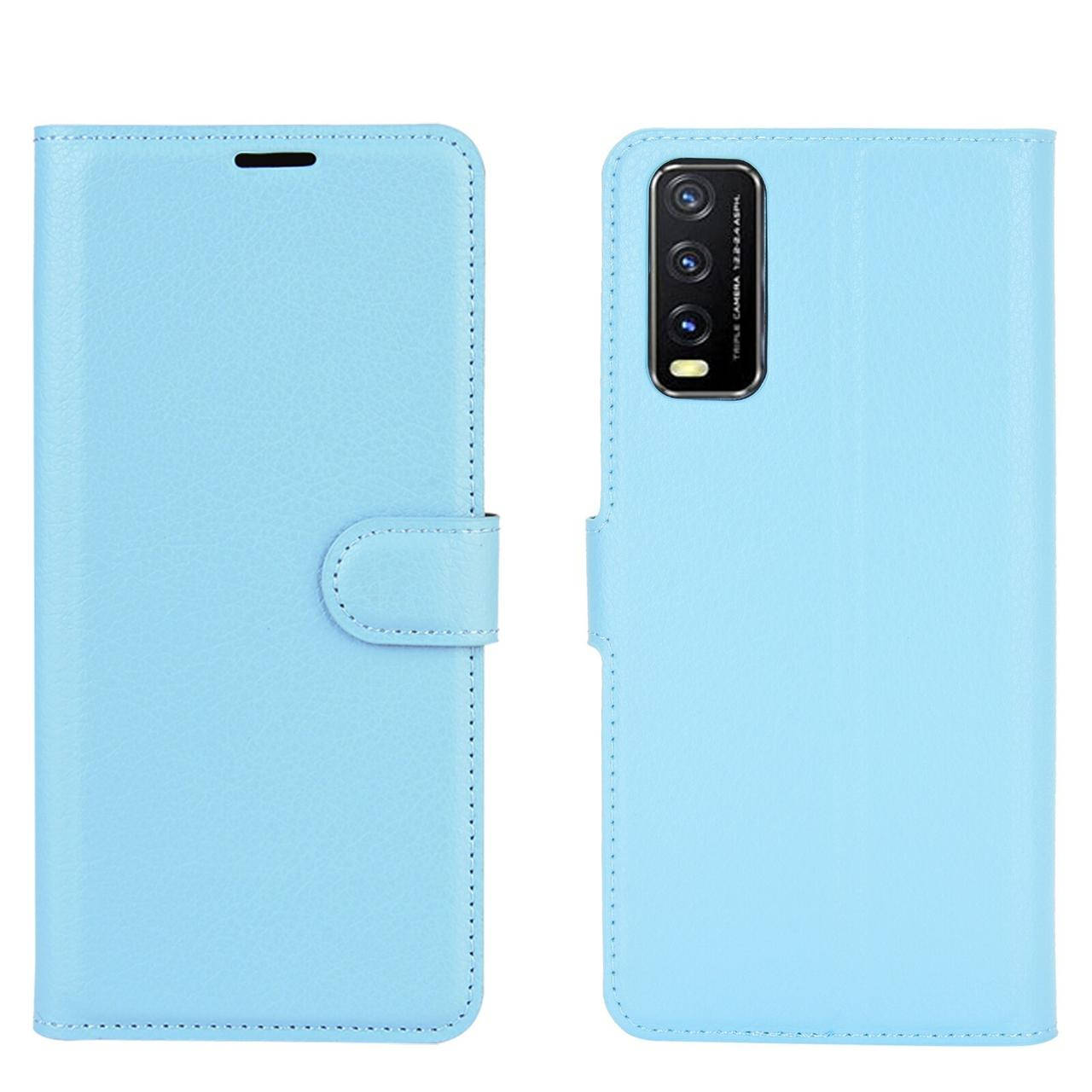 

Чехол книжка Lichee для Vivo Y20 (9 цветов) голубой