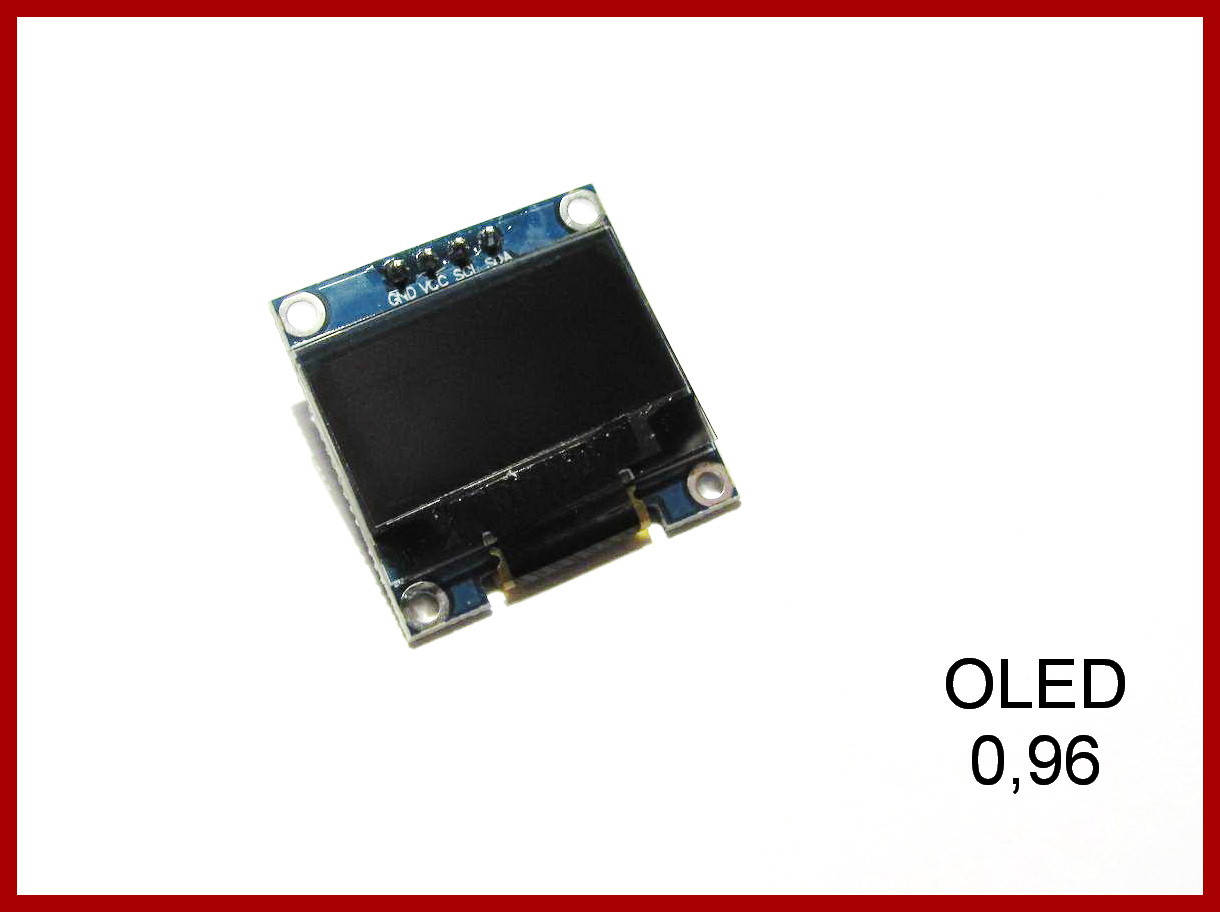 

OLED 0,96 дисплей, белый.