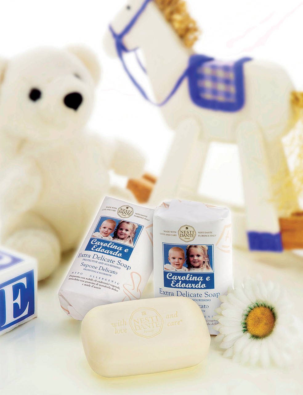 

Мыло детское Nesti Dante Carolina e Edoardo Каролина и Эдуардо 250г. Для новорожденных.