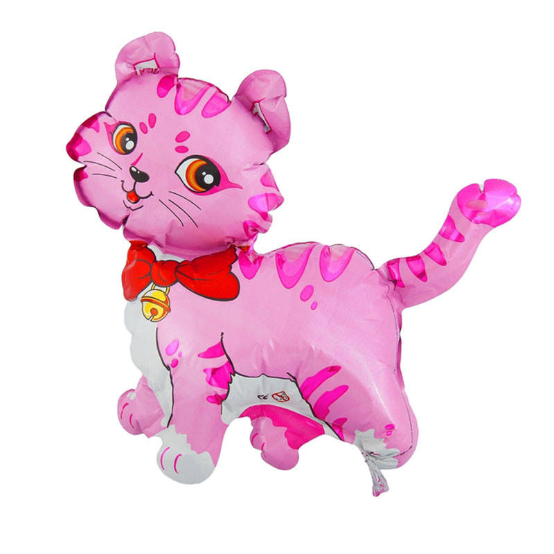 

Фольгированный шар мини-фигура "Котенок с бантом розовый" 14" 902707 FlexMetal