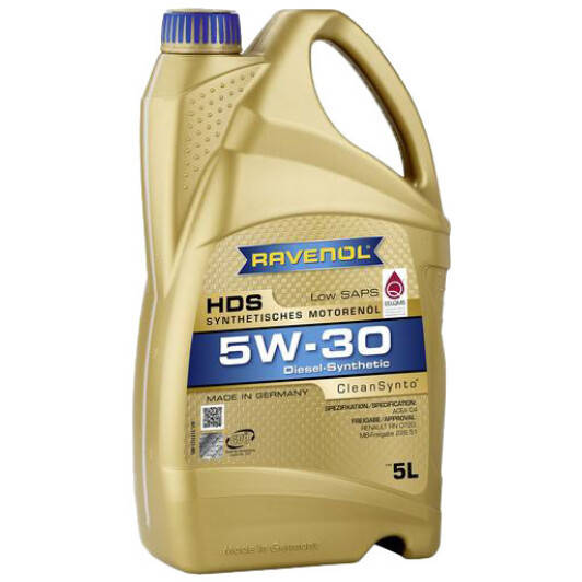 

Моторное масло Ravenol HDS Hydrocrack Diesel Specific 5W-30 синтетическое 5 л