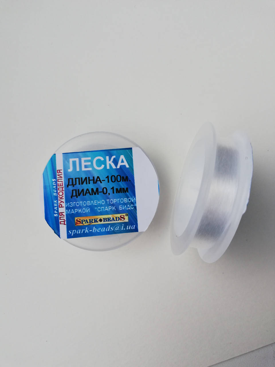 

Леска 0.1 мм (мононитка) прозора. Довжина 100 м, Белый