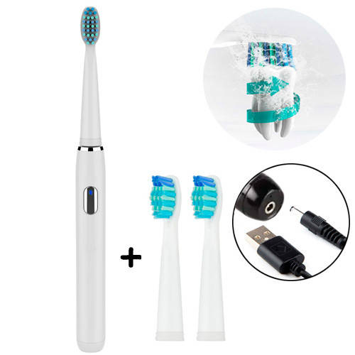 

Звуковая электрическая зубная щетка таймер SEAGO SG-551 E3, 3 насадки