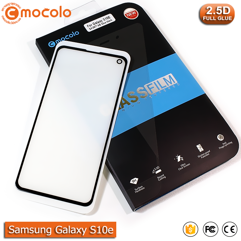 

Защитное Full Glue стекло Mocolo Samsung Galaxy S10e (Black), Черный