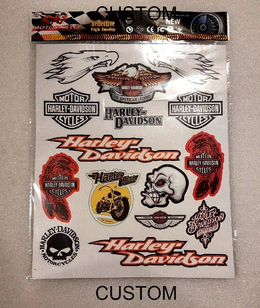 

Наклейки набор 15шт "Harley Davidson" (30х25см)
